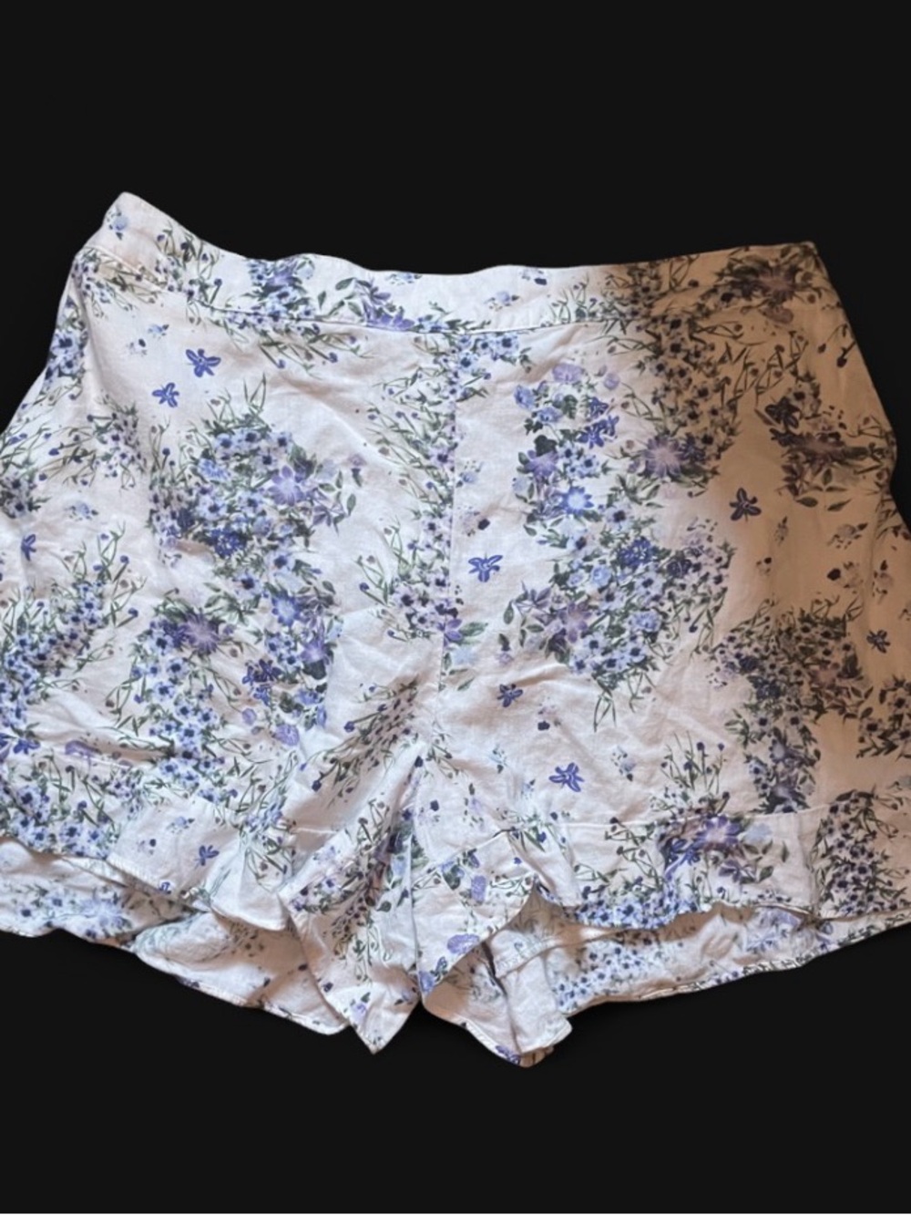 Philosophy High Waist Floral Shorts - white & Lavender 🪻